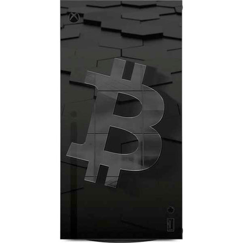 Bitcoin Textured Logo XBox Series X Digital Edition Console Skin